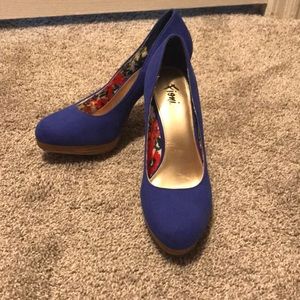 Electric blue heels
